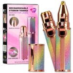 2-in-1 Electric Eyebrow Trimmer and Shaver, Painless Facial Hair Removal and Shaver, Precision Eyebrow Trimmer