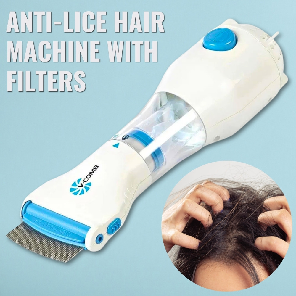 V Comb Head Lice Treatment Machine glazmart (4) V Comb Head Lice Treatment Machine, Electric Lice Removal with Filter - Image 3