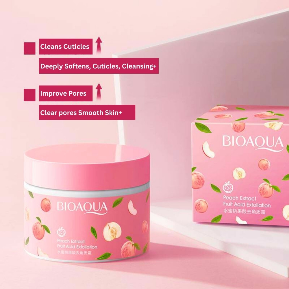 bioaqua Peach Extract Gel Face Cream glazmart (1) BIOAQUA Peach Extract Gel Face Cream 140g, Moisturizing, Wrinkle Removal and Brightening - Image 2