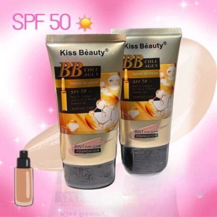 8-in-1 BB Collagen Liquid Foundation, Super Full Coverage Hydrating Long Lasting Formula, 65ml, Shades 110 and 115