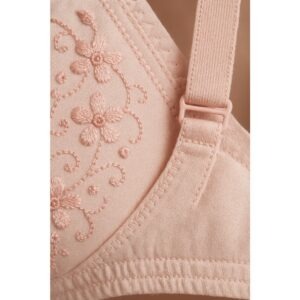 Chikan Bra for Women Pink