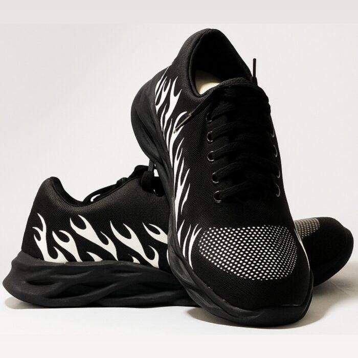 Men’s Super Comfortable Joggers, White Fire & Red Fire, 100% Soft, Cozy, and Stylish Daily Wear - Image 2