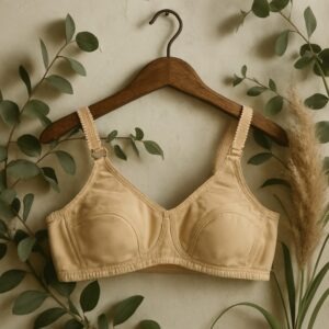 Cotton Plain Non-Padded Bra for Women