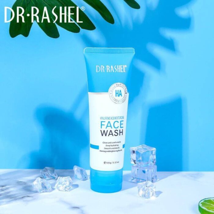 Original DR.RASHEL Hyaluronic Acid Hydrating Moisturizing and Smooth Face Wash, Deep Cleansing, Gentle Foaming Cleanser for All Skin Types – 100g - Image 3