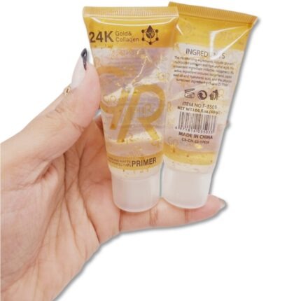 GR 24K Gold and Collagen Primer, Radiance super Boosting Liquid Makeup Base, Smooth Finish Long Lasting Hydration, 40ml