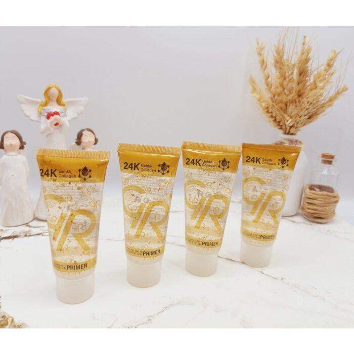 GR 24K Gold and Collagen Primer, Radiance super Boosting Liquid Makeup Base, Smooth Finish Long Lasting Hydration, 40ml - Image 2