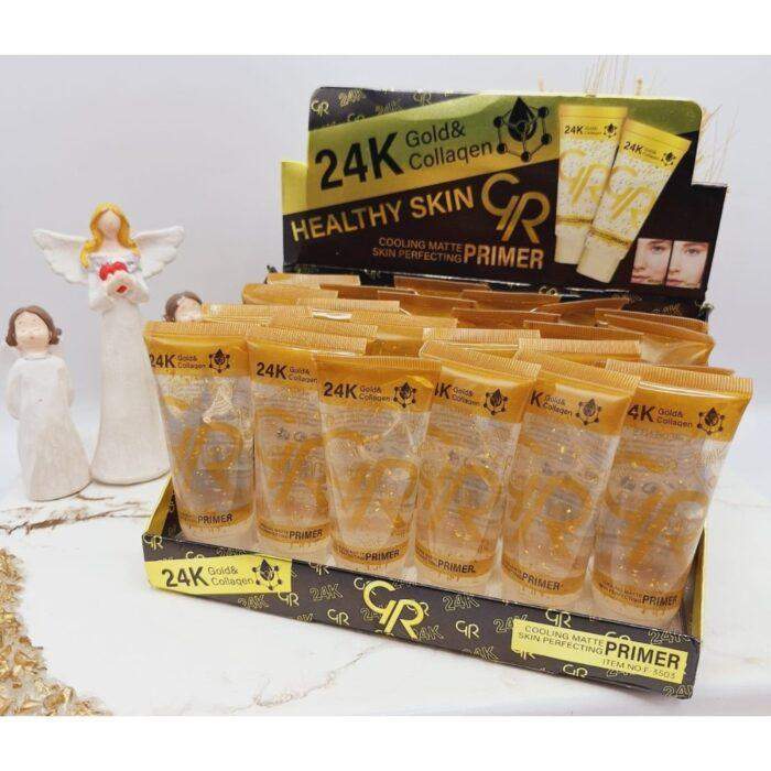 GR 24K Gold and Collagen Primer, Radiance super Boosting Liquid Makeup Base, Smooth Finish Long Lasting Hydration, 40ml - Image 3