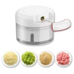 Mini Hand Powered Food Chopper, Multifunction Super Meat Grinder, Vegetable & Nut Mincer All in 1