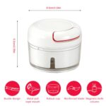 Mini Hand Powered Food Chopper, Multifunction Super Meat Grinder, Vegetable & Nut Mincer All in 1 - Image 4