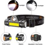 Rechargeable High Power LED Headlamp Waterproof Outdoor Headlight with Adjustable Super Brightness, Magnetic Side & Ergonomic A1 Strap - Image 2
