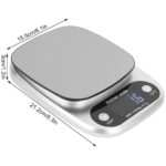 Kitchen Digital Weight Scale, Electronic Kitchen Scale 1g–10000g, Super Silver - Image 6