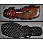 Kolhapuri Slipper Design No. 25-80 Elegant Brown super Handcrafted Leather Traditional Footwear for Men & Women - Image 2
