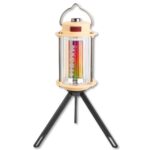 MX6611 Stepless Dimmable LED Camping Light Portable Rechargeable Lantern with 360° Brightness, Tripod Stand & Hook for Outdoor and Indoor Use