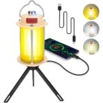 MX6611 Stepless Dimmable LED Camping Light Portable Rechargeable Lantern with 360° Brightness, Tripod Stand & Hook for Outdoor and Indoor Use - Image 2