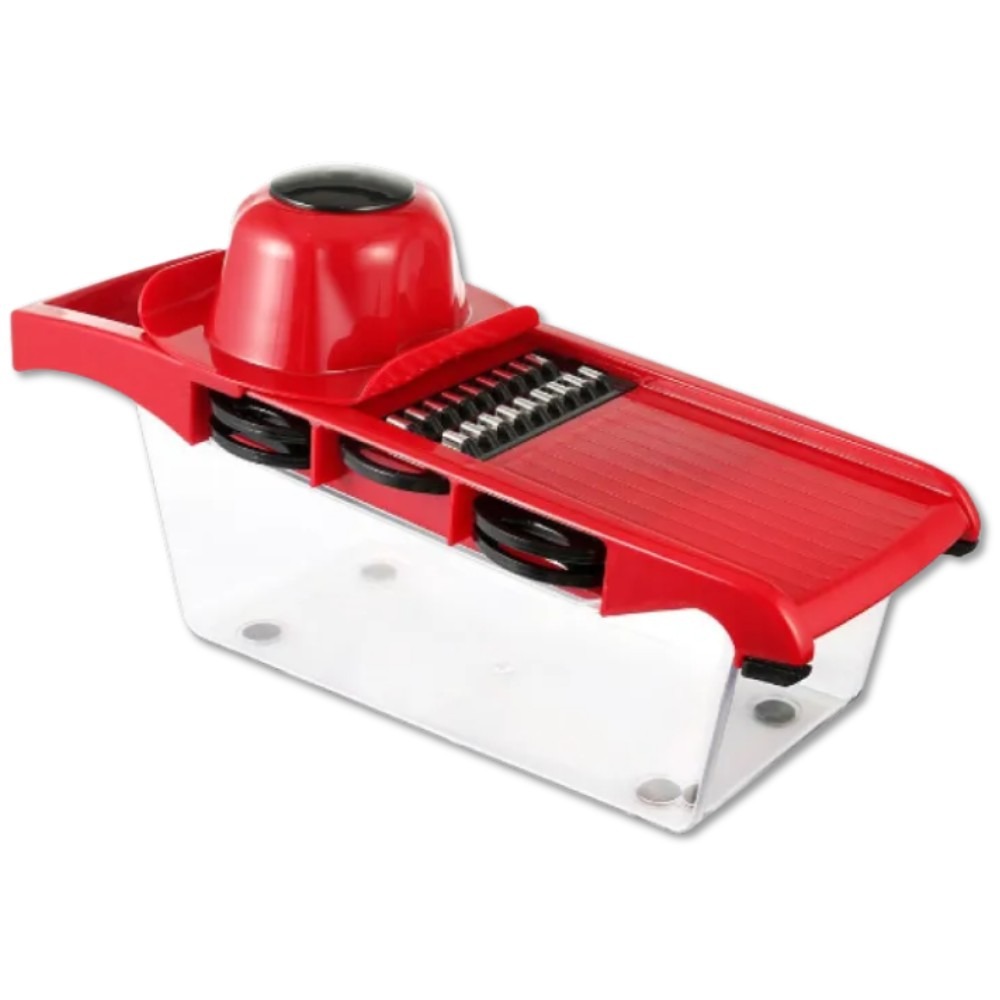 Mandolin Slicer Vegetable Cutter (3) 10-in-1 Mandolin Slicer Vegetable Cutter, Stainless Steel Super Blade Multi-Function Kitchen Tool - Image 3