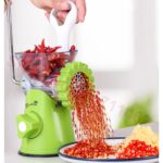 Grinder 100% High Quality Multifunctional Meat Mincer, Manual Vegetable Chopper Blender, ABS + Stainless Steel Kitchen Cooking Tool - Image 6