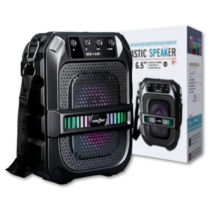 Wireless Portable Bluetooth Speaker with 6.5" Subwoofer, FM Radio, USB/AUX/TF Support & 1200mAh Super Battery, GTS-1191 10W - Image 1