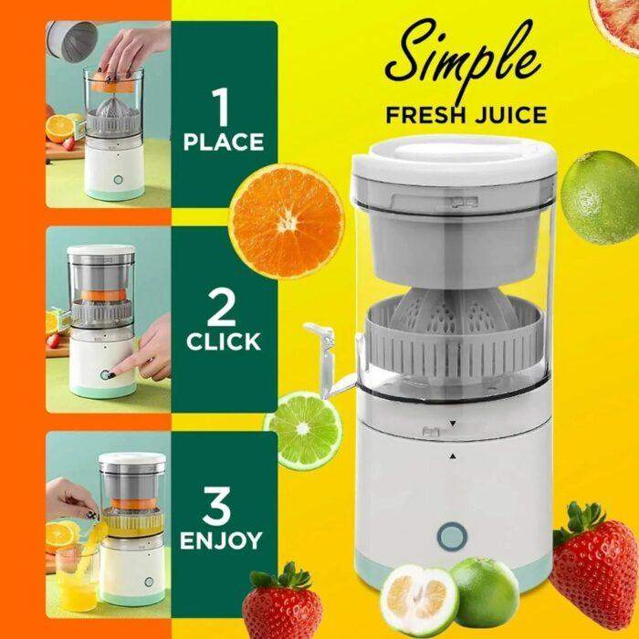 Portable Electric Citrus Juicer – Rechargeable Wireless Juice super Extractor All in 1 - Image 4