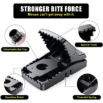 Heavy Duty Reusable Plastic Mouse Trap Durable, Super Safe & Humane Rodent A1 Control Trap for Indoor & Outdoor Use - Image 2