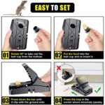 Heavy Duty Reusable Plastic Mouse Trap Durable, Super Safe & Humane Rodent A1 Control Trap for Indoor & Outdoor Use - Image 4