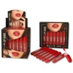Romantic Empire Matte Lipgloss Set of 6, Super Pigment Long-Lasting Liquid Lip Gloss, Shades of Red Collection