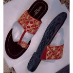 Kolhapuri Slipper Design No. 25-78 Traditional Red & Dark Maroon super Handcrafted Leather Footwear for Women - Image 2