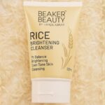 Beaker Beauty Rice Brightening Cleanser Gentle Daily Face Wash with Alpha-Arbutin, Glycolic Acid & Glycerin, 100ml
