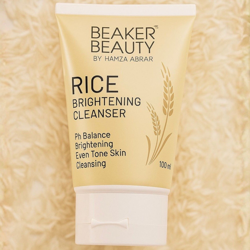 Beaker Beauty Rice Brightening Cleanser Beaker Beauty Rice Brightening Cleanser Gentle Daily Face Wash with Alpha-Arbutin, Glycolic Acid & Glycerin, 100ml - Image 1