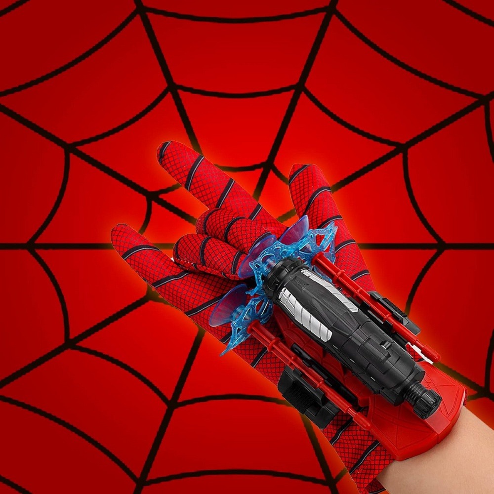 Spiderman toy launcher (3) Spider Man Wrist Shooter Launcher Toy Set for Kids Super Launchers with Suction A1 Darts & Interactive Role Play Transmitter - Image 4