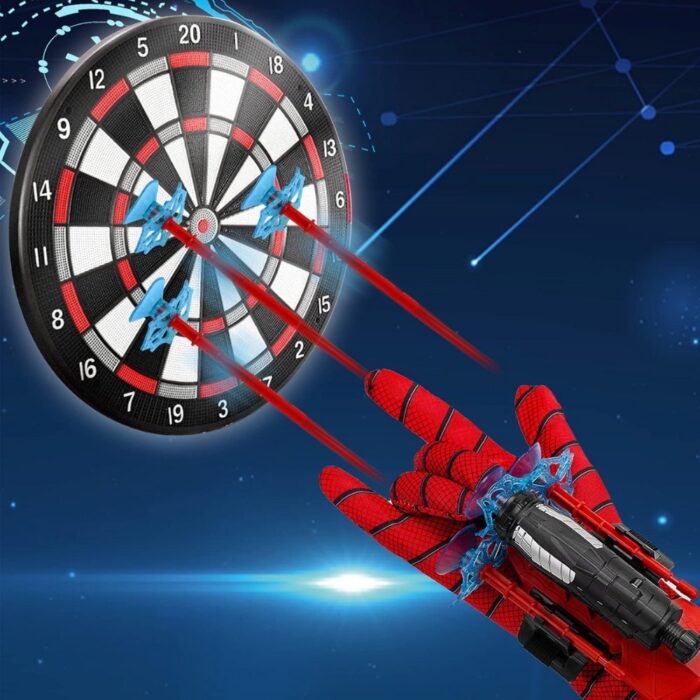Spider Man Wrist Shooter Launcher Toy Set for Kids Super Launchers with Suction A1 Darts & Interactive Role Play Transmitter - Image 3