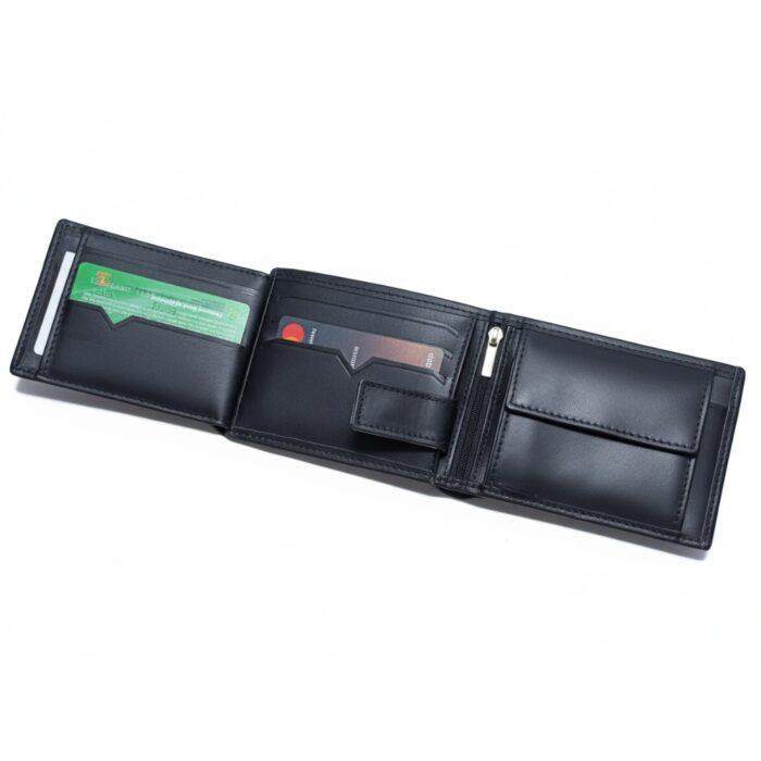 Original Cow Leather A1 Handmade Men’s Wallet Premium Slim Bifold super Design for Cards & Cash, Available in Black, Brown & Mustard - Image 2