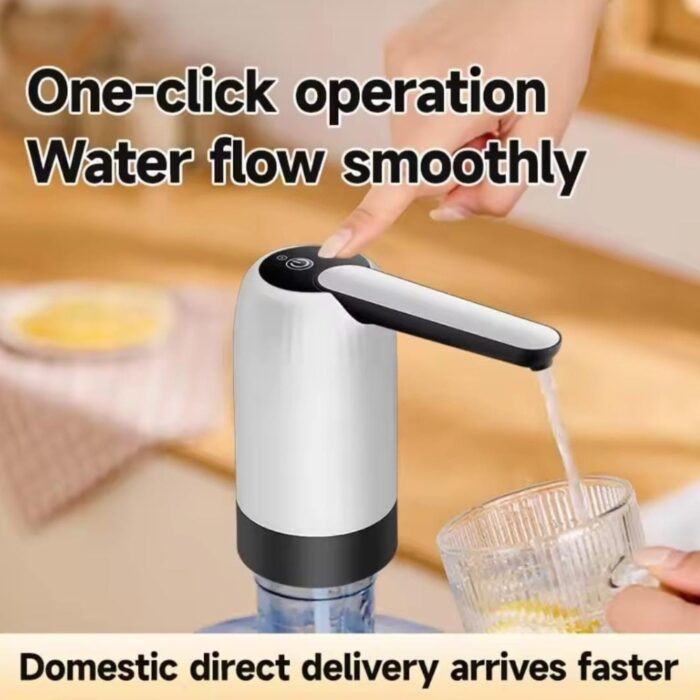Automatic USB Rechargeable Drinking Water Pump Portable Electric Dispenser for 5-Gallon Bottles with Intelligent Touch Operation - Image 4