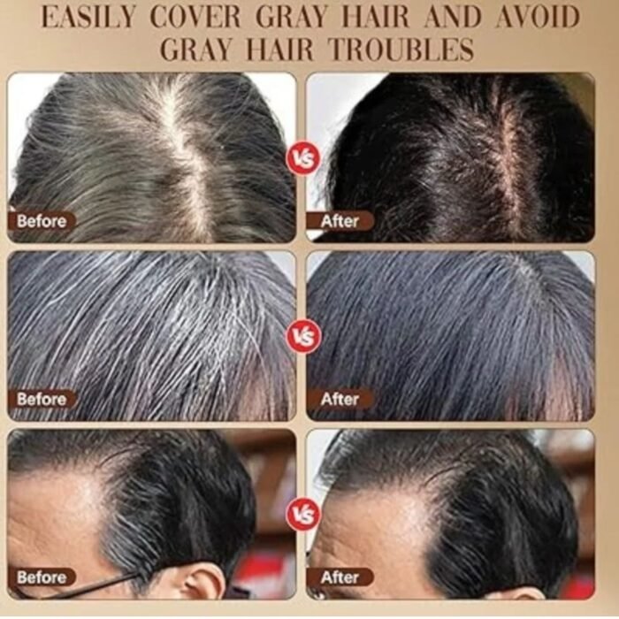 Black Temporary Hair Color Stick 20g, Instant Gray Hair Coverage Touch,Up Wand for Men & Women - Image 4