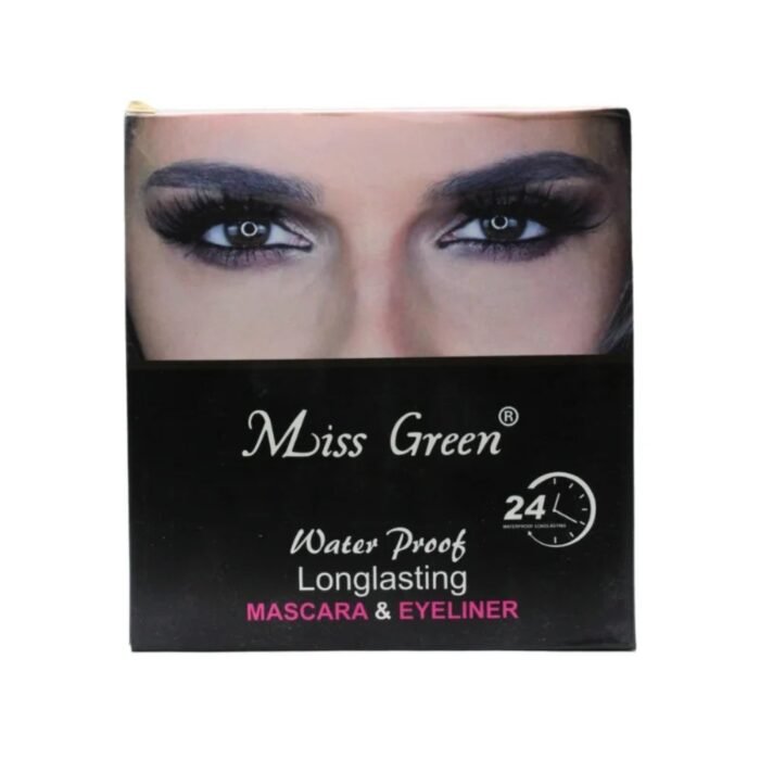 Miss Green FIT ME Waterproof Mascara & Eyeliner, 2,in,1 Long-Lasting Smudge,Proof Eye Makeup Duo - Image 3