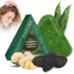 Nature Triangle Shampoo Bar 50g, Plant-Based Herbal Hair Growth Shampoo Bar for Hair Fall & Scalp Care