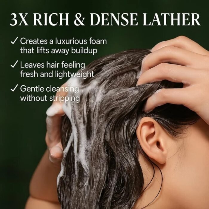 Nature Triangle Shampoo Bar 50g, Plant-Based Herbal Hair Growth Shampoo Bar for Hair Fall & Scalp Care - Image 2