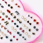 36 Pairs Random Beautiful Ear Studs with Silicone Back Stopper - Image 2