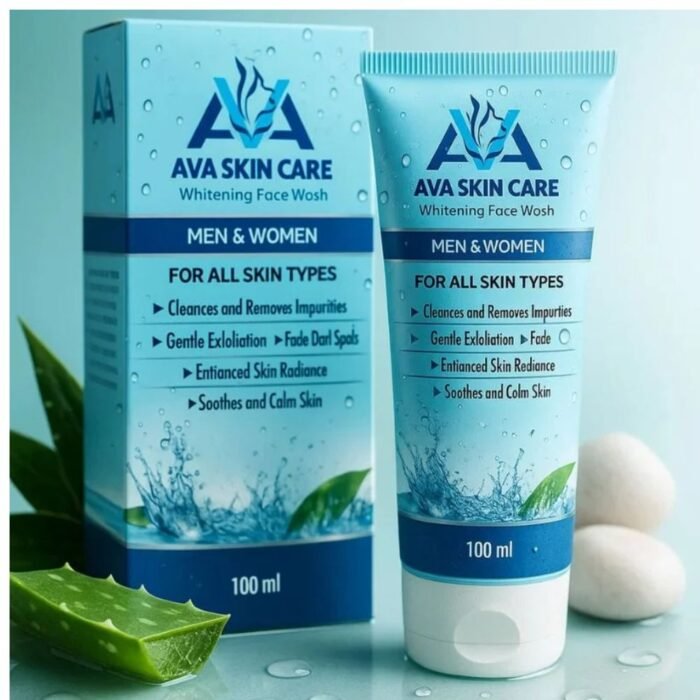 AVA Face Wash, Glycolic Acid & Vitamin-Enriched Brightening Cleanser - Image 4