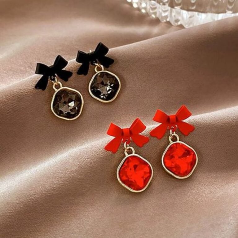 Bow Shape Korean Earrings 4