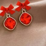 Bow Shape Korean Earrings