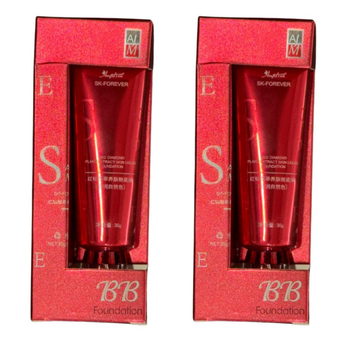 BB Waterproof Liquid Foundation 30g, Full Coverage Matte Finish - Image 2