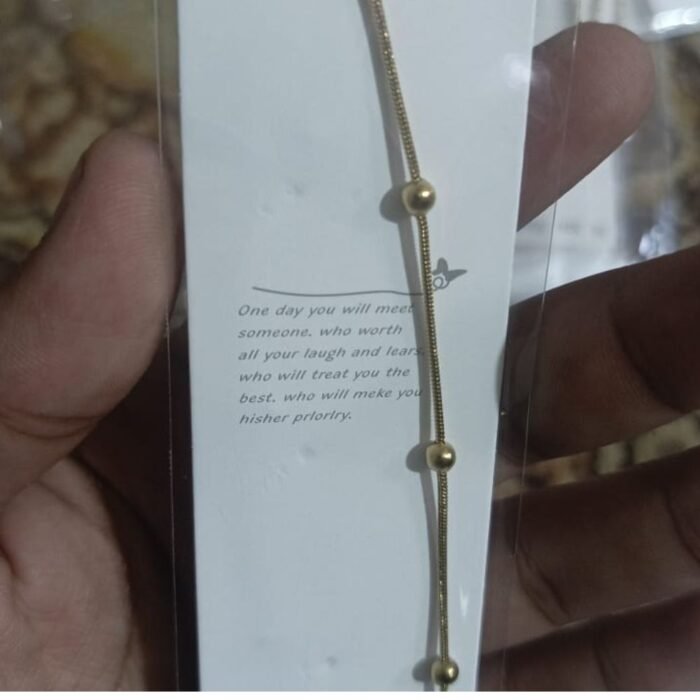 Ball Golden Anklet Bracelet, Elegant Alloy Foot Chain for Women - Image 4