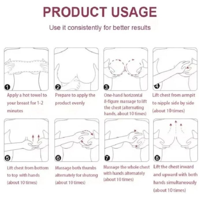 Daqan Breast Lifting Fast Cream 120g, Firming & Skin Nourishing - Image 4