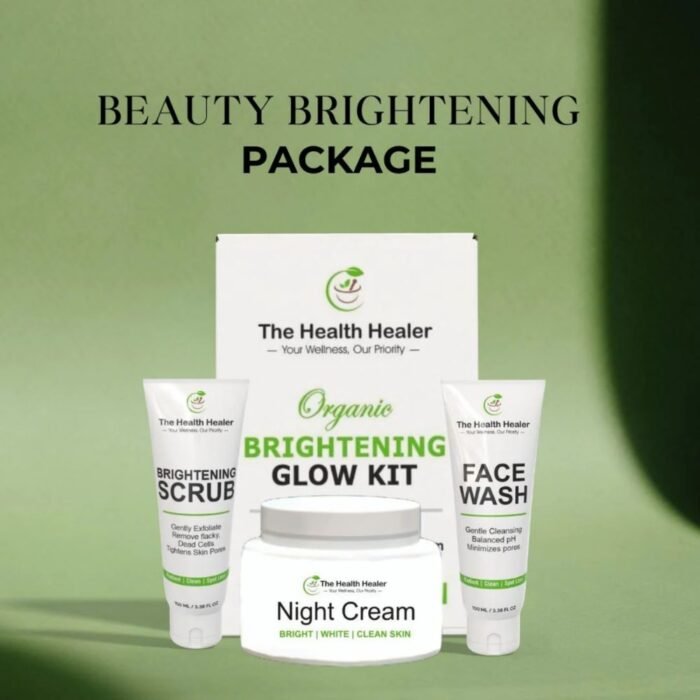 Health Healer Brightening Glow Kit, Face Wash, Scrub & Night Cream - Image 2
