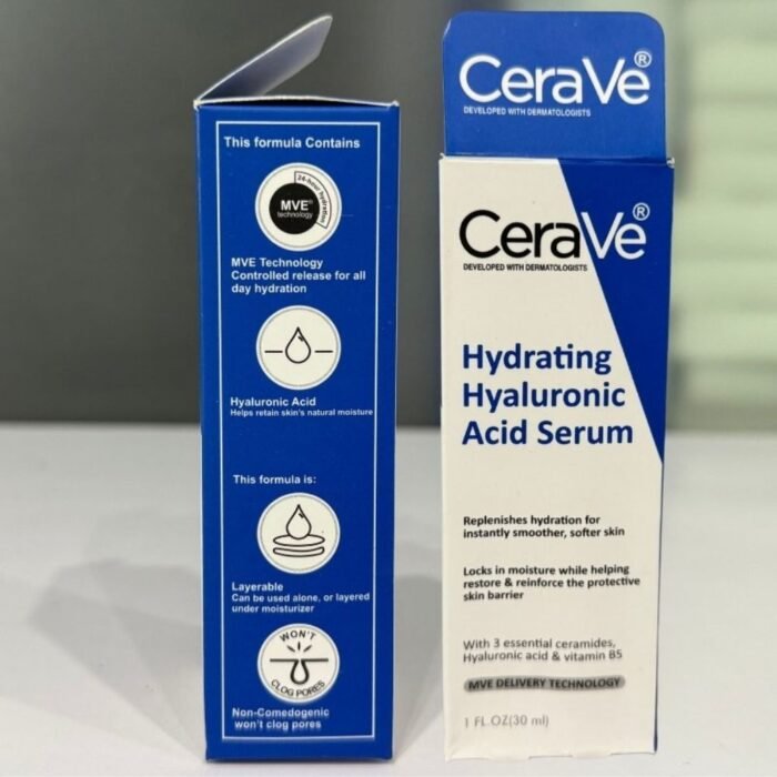 CeraVe Hyaluronic Acid Face Serum 30ml, Hydrating & Barrier Care - Image 3