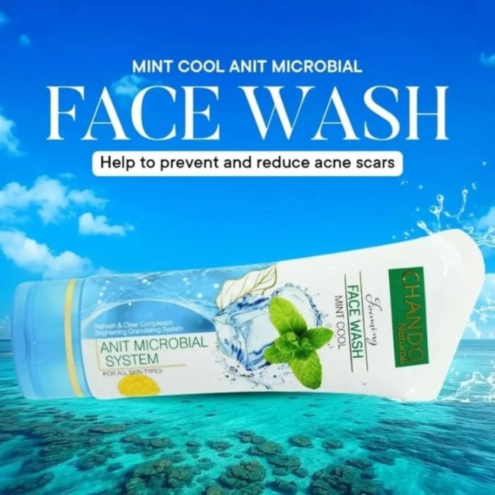 Chando Naturals Face Wash 100ml, Rice Milk, Aloe Vera, Charcoal, Neem, Mint & Lemon Cleansing Face Wash - Image 9