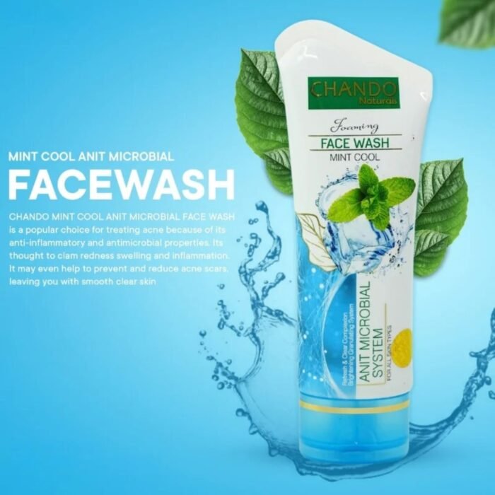 Chando Naturals Face Wash 100ml, Rice Milk, Aloe Vera, Charcoal, Neem, Mint & Lemon Cleansing Face Wash - Image 10