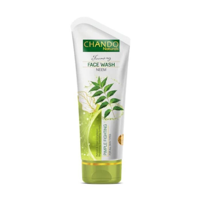 Chando Naturals Face Wash 100ml, Rice Milk, Aloe Vera, Charcoal, Neem, Mint & Lemon Cleansing Face Wash - Image 5