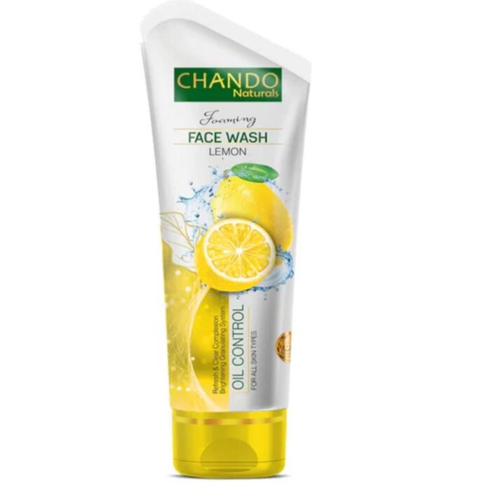 Chando Naturals Face Wash 100ml, Rice Milk, Aloe Vera, Charcoal, Neem, Mint & Lemon Cleansing Face Wash - Image 4