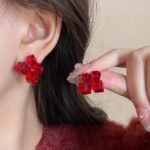 Crystal Sparkling Korean Earrings, Elegant Fashion Earrings